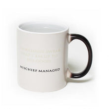 Load image into Gallery viewer, I Solemnly Swear That I Am up to No Good™...Mischief Managed™ Heat Transforming Mug