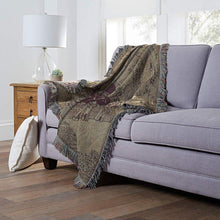 Load image into Gallery viewer, Marauder's Map&trade; Woven Tapestry Throw Blanket

